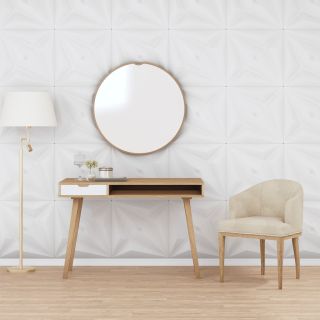 seinapaneelid 12 tk, valge, 50 x 50 cm, XPS 3 m², täht