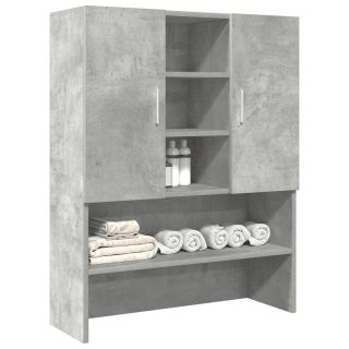 тумба под стиральную машину, бетонно-серый, 70,5 x 25,5 x 90 см
