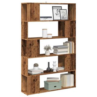 книжный шкаф/комнатная перегородка старое дерево 100x24x155 см