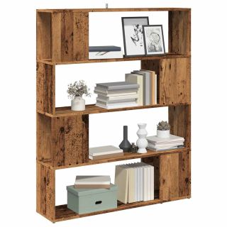 книжный шкаф/комнатная перегородка старое дерево 100x24x124,5 см