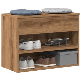 Скамейка для обуви Artisan Oak 60x30x45 см Инженерное дерево
