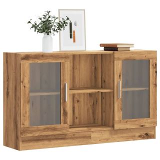 Буфет, дуб ручной работы, 120x30,5x70 см, искусственное дерево