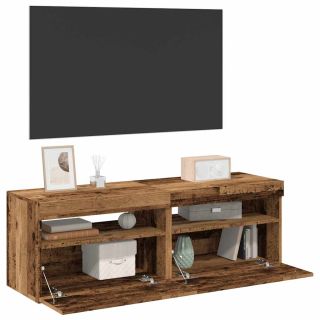 2-osaline LED-tuledega telerikapikomplekt Vana puidust