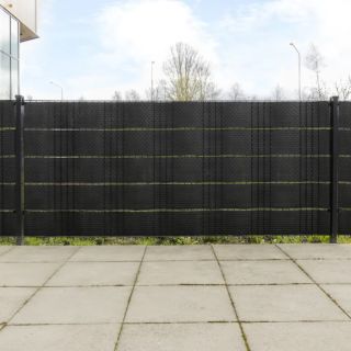 rõdupiirde katted 10 tk, must, 255 x 19 cm, polürotang