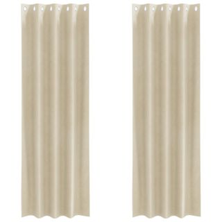 Mustad Kardinad Silmadega 2 tk Kreemjas Samet