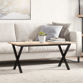 kohvilaua jalad, X-raam, 70 x 30 x 43 cm, teras