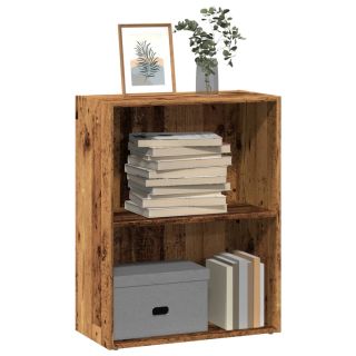 книжная полка, старое дерево, 60x30x77 см, искусственное дерево