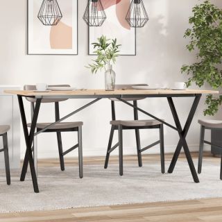 söögilaua jalad, X-raam, 140 x 60 x 73 cm, teras