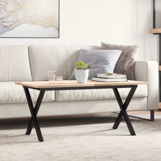 kohvilaua jalad, X-raam, 90 x 30 x 43 cm, teras