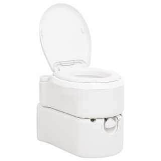 integreeritav matkatualett, valge, 24+17 l, HDPE ja PP