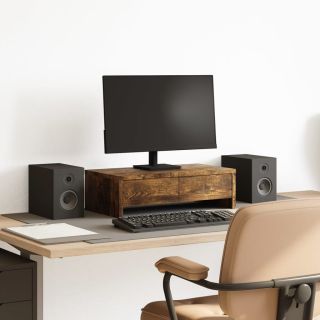 sahtlitega monitorialus suitsutatud tamm 50x27x15 cm, tehispuit