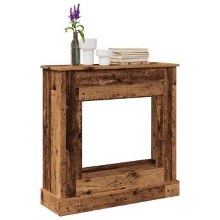 каминная облицовка, старое дерево, 90x30x90 см, искусственное дерево