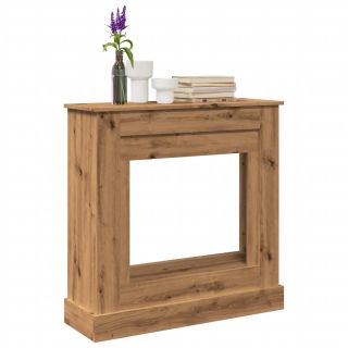 каминная облицовка, дуб ручной работы, 90x30x90 см, искусственное дерево