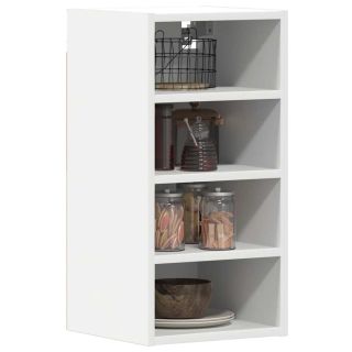 Rippkapp “Riga” Valge 30x29,5x60 cm Engineered Wood