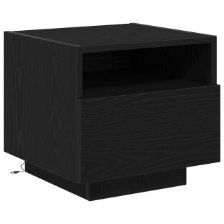 Öökapp LED-valgustitega Must Mänd 40x39x37 cm