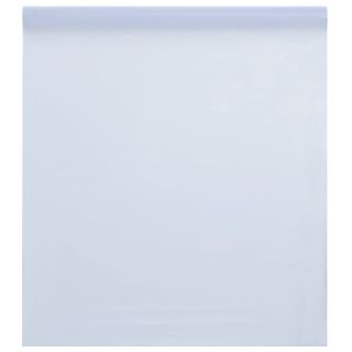 staatiline aknakile, jäätunud, läbipaistev valge, 45x1000cm PVC
