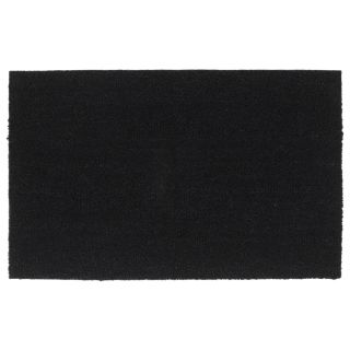 uksematt, must, 50x80 cm, flokeeritud kookoskiud
