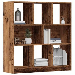 Книжный шкаф из состаренного дерева 97,5x29,5x100 см, техническая древесина