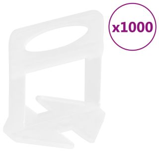 plaatide tasandussüsteemi klambrid 1000 tk, 1 mm