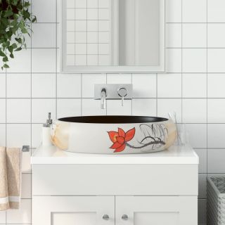 valamu tööpinnale, mitmevärviline, ovaalne, keraamiline