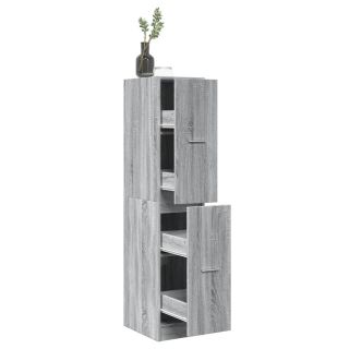 apteegikapp, hall Sonoma tamm, 30x41x144,5 cm, tehispuit