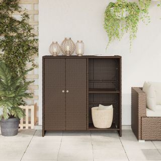 Säilituskapp Pruun 100x36x102 cm Rattast