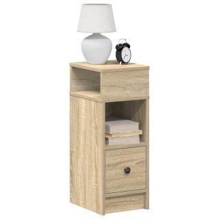 öökapid 2 tk, sahtliga Sonoma tamm, 25x31x66 cm