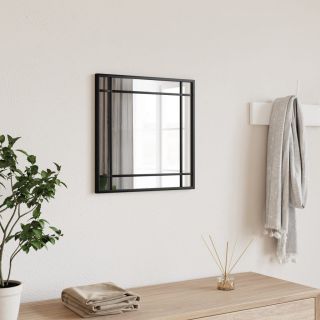 seinapeegel, must, 40x40 cm, kandiline, raud