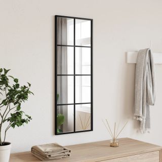 seinapeegel, must, 30 x 80 cm, ristkülikukujuline, raud