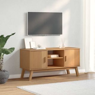 telerikapp OLDEN, pruun, 114 x 43 x 57 cm, männipuit