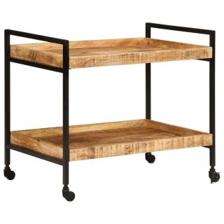 кухонная тележка, 80 x 55 x 70 см, необработанное манговое дерево
