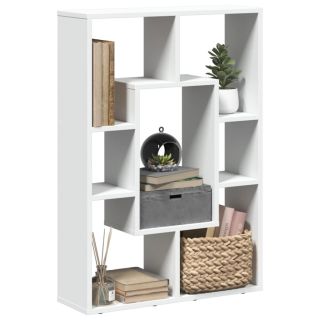 Книжный шкаф, белый, 63x20x90 см, искусственное дерево