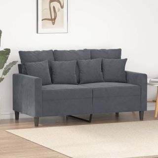2-kohaline diivan, tumehall, 120 cm, samet