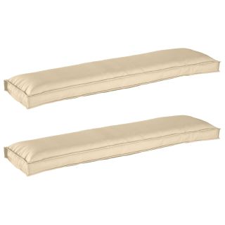 Pallipatjade komplekt 2 tk Beige 150x40x8 cm Oxfordi kangast