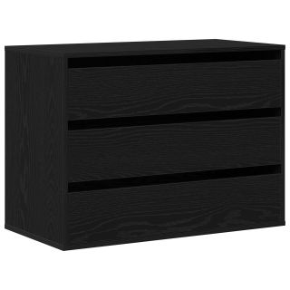 Nurga Sahtlite Kapp Must Oak 80x41x58 cm Tehispuit