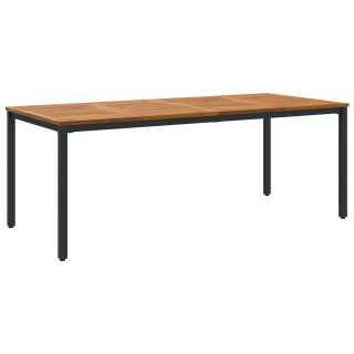 Aedatablett 200x90x75 cm Tahke akatsiapuit ja metall