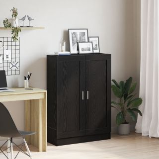 Must Tamm Raamatukapp 82,5x30,5x115 cm Töödeldud Puit