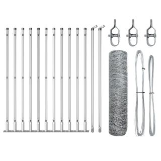 Aiapiire 2 tk Galvaniseeritud teras 25 x 0.5 m Vastupidav