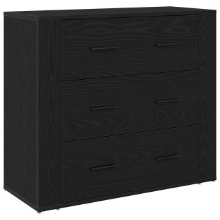 Prügikast Must Tamme 33x80x70 cm Töödeldud Puit