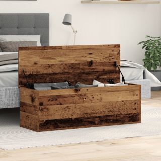 Ladustamise Kast Vana Puit 102x35x35 cm Töödeldud Puit