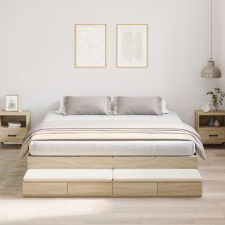 Hoiuvoodi Raam Sonoma Tamme 180x200 cm