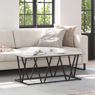 Hall Sonoma kohvilaud 100x50x40 cm – valmistatud tehispuidust ja metallist