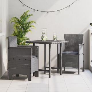 Aia toolid padjaga 2 tk Helehall Polü rattan