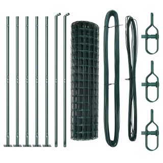 Euro Aed koos 7 Flange Postiga 1x10 m Galvaniseeritud Teras
