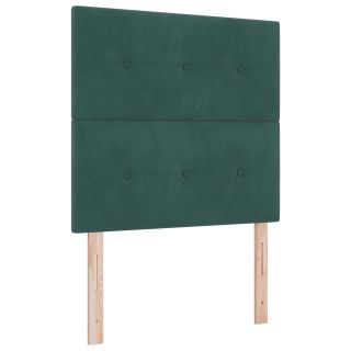 Peatoed Nupud Kootud Tume Roheline 80 cm Samet
