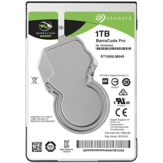 HDD|SEAGATE|Barracuda Pro|1TB|SATA 3.0|128 MB|7200 rpm|Discs/Heads 1/2|2,5|Thickness 7mm|ST1000LM049