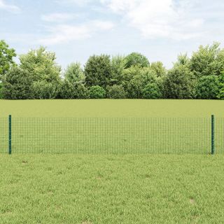 Keevitatud Traat Aed koos 22 U Postiga Roheline 0.4x50 m Teras