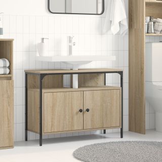 Vannitoa Valamu Kapid Sonoma Tamme 80x30x60 cm Tehispuit