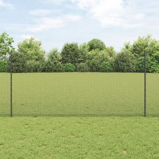 keevitatud traadi aed koos 10 U-postiga hallis 1.2x10 m terasest
