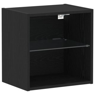 Ujuv Riiul Must Tamme 40x28,5x40 cm Tehispuit